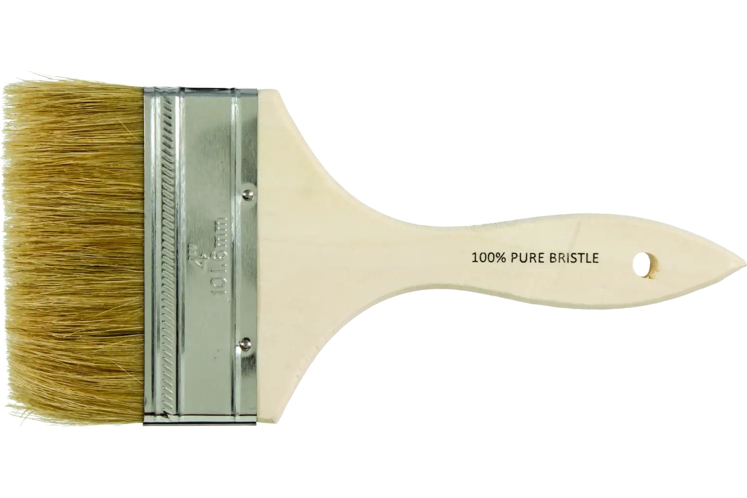 Picture of Pferd Chip Brush 4" Width White Bristle 1-3/4" Trim Wooden Handle